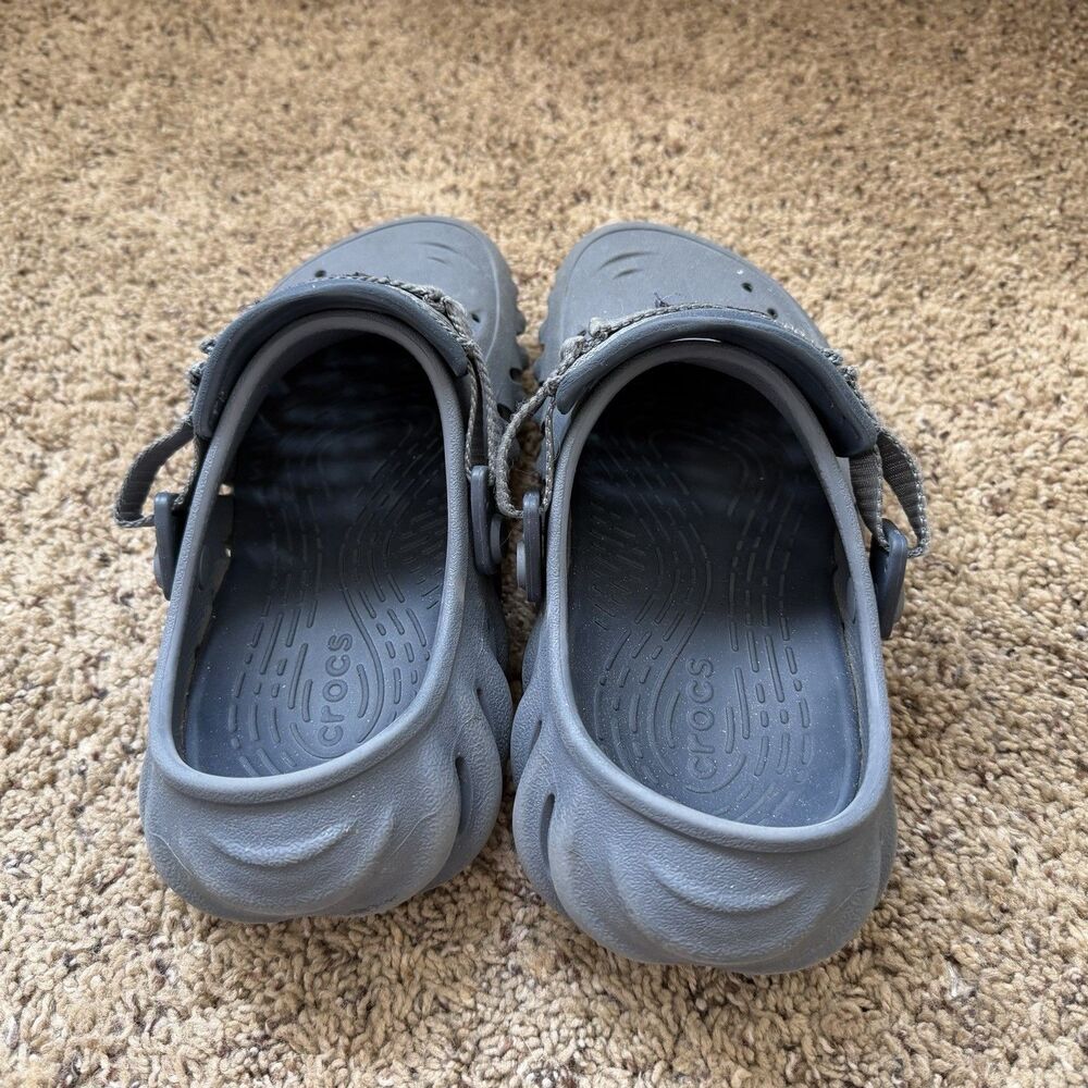 Crocs Echo Clog Womens 6 (Mens 4) Blue Comfort Casual Slip On Shoes Lug Sole - Picture 9 of 10